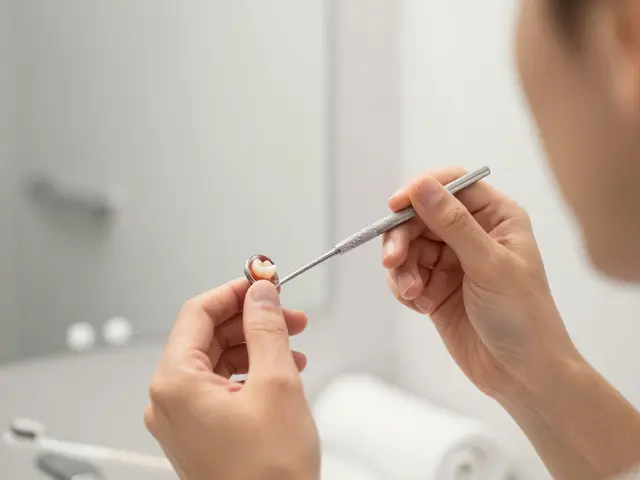 Dentální zrcátko: Jak ho používat pro kontrolu stavu korunek a můstků