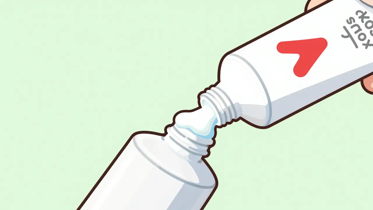 Zubní pasta způsobuje ucpaní trubky ústní sprchy.