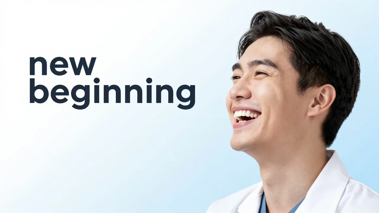 Detail sebevědomého a radiology zářícího úsměvu po estetické úpravě zubů.