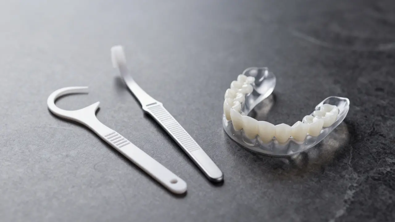 Hygienické potřeby a ochranná kapa pro péči o fazety