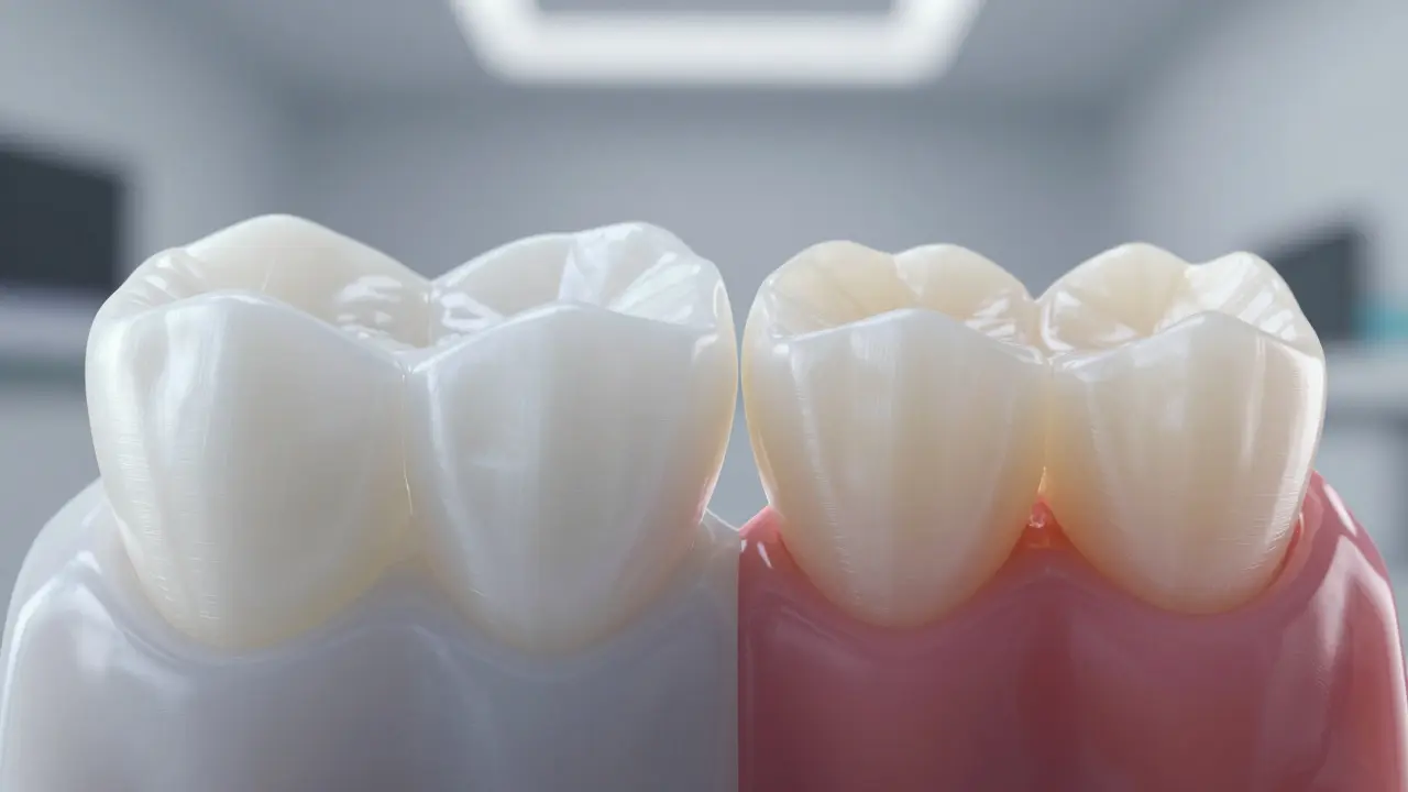 Srovnání zirkonové a celokeramické korunky s důrazem na materiál