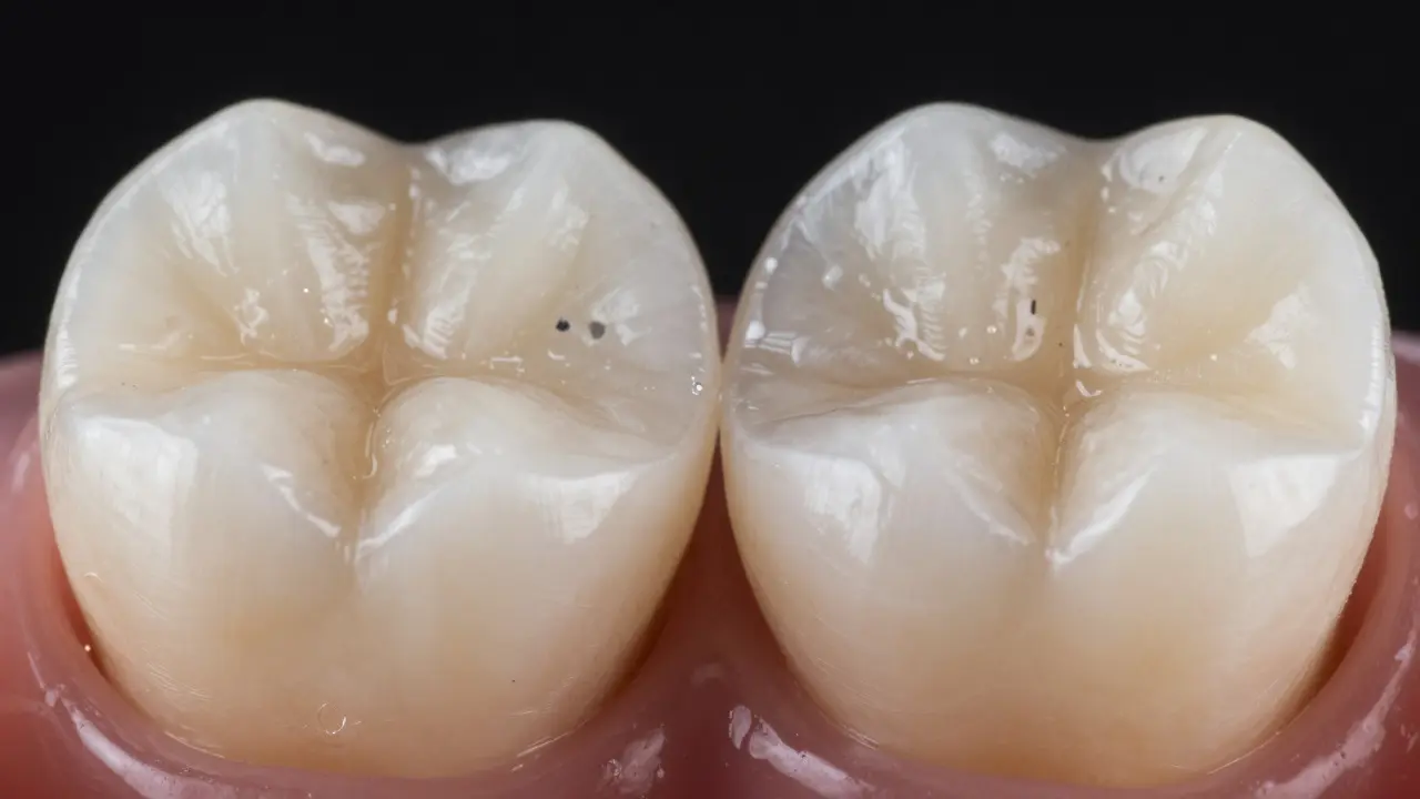 Detailní srovnání kompozitní plomby a onlaye na zubech