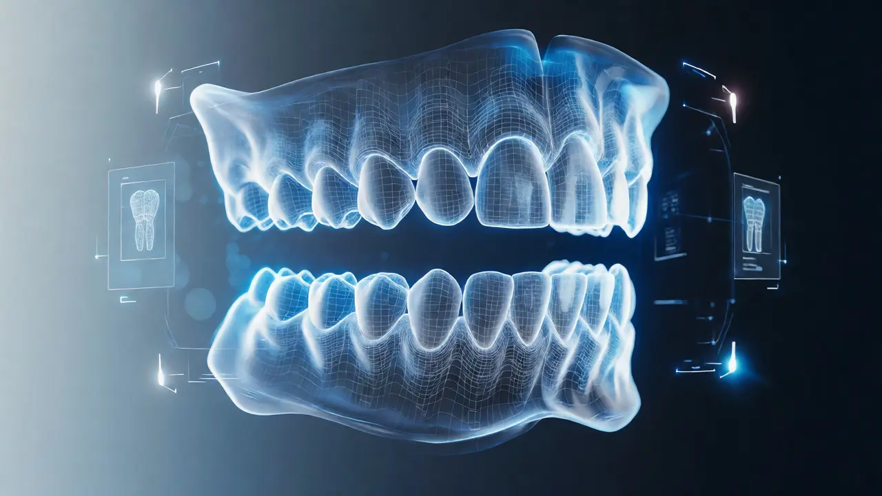 Digitální simulace pohybu zubů pomocí 3D skenu